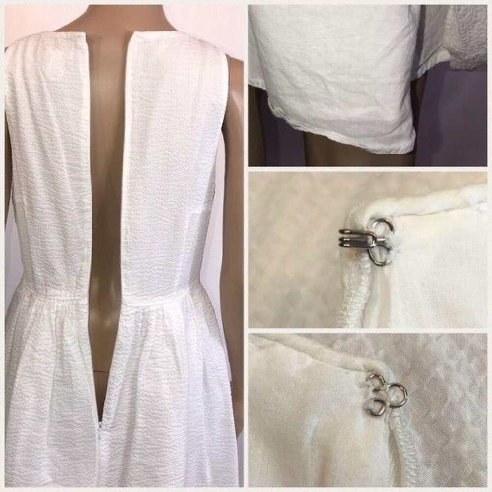 J.Crew white sleeveless dress size Four - Picture 5 of 9